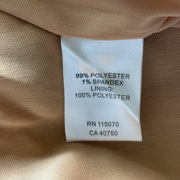 Women's Nina Leonard Crochet Striped Halter Maxi Dress LG  Coral Turquoise Boho - Picture 10 of 16